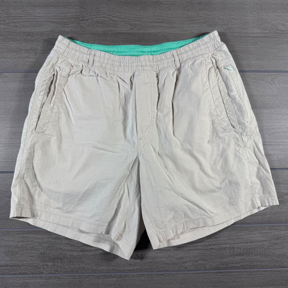 Birddogs Lined Gym Shorts Large Khaki Tan Classic Boomstick Built-in Liner